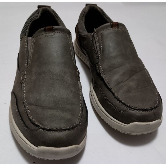 NUNN BUSH, Grey Conway Moc Toe Slip On Shoes, Men's Size 10.5 W - Picture 2 of 8